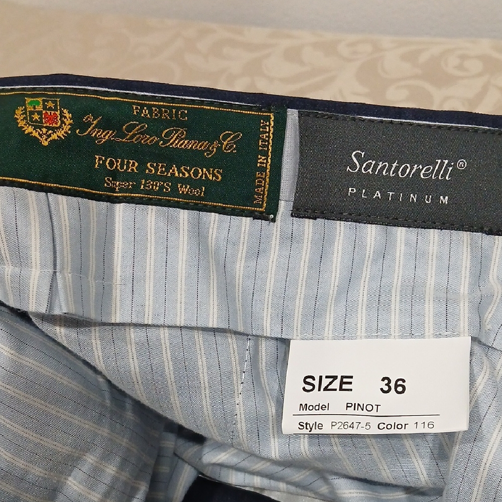 Santorelli Navy Trousers - Picture 10 of 16